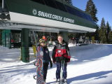 Me and Xenia with snowboard