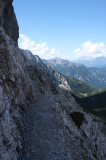 Path on the slope of Hafelekar