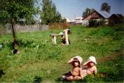 Kids on a Lawn